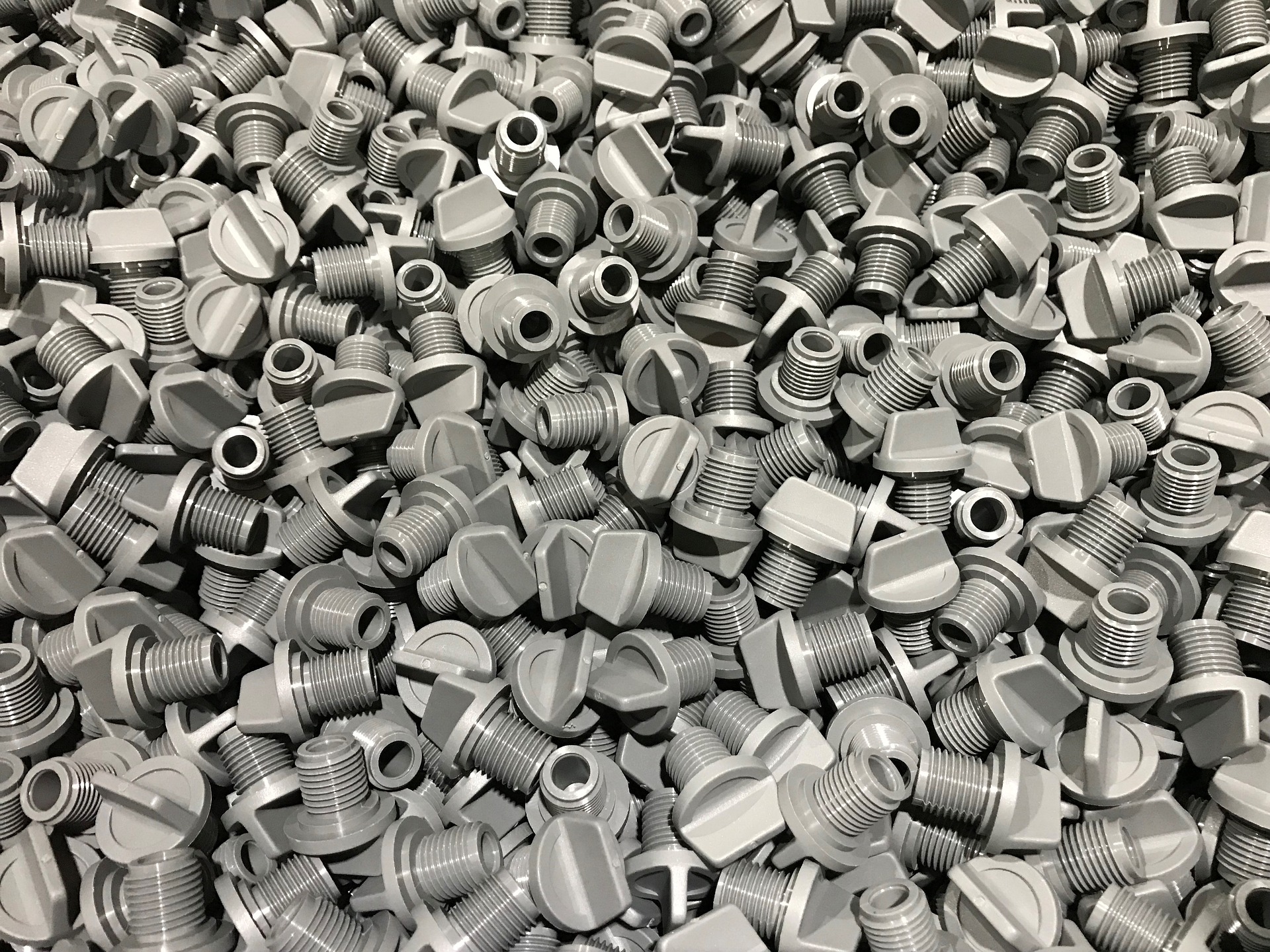 grey plastic moulded parts